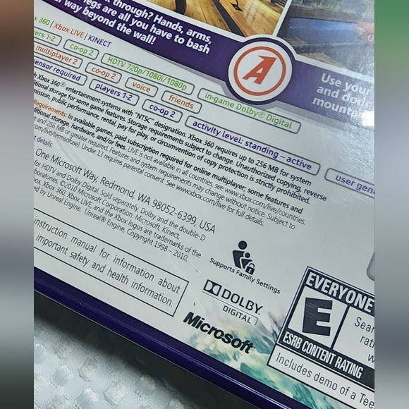 XBOX360 KINECT EUC KINECT ADVENTURES VIDEO GAME - Picture 3 of 3